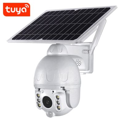 TUYA স্মার্ট 2MP সোলার প্যানেল PTZ IP ডোম ওয়াইফাই ক্যামেরা PIR IP66 1080P HD ব্যাটারি